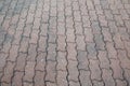 brick paving stones on a sidewalk background texture Royalty Free Stock Photo