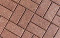 Red brick paving stones Royalty Free Stock Photo