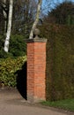A red brick pillar