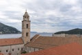 Red brick roof skyline in old town Dubrovnik in Croatia Royalty Free Stock Photo