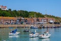 Red brick rowhouses on the harborfront of Folkestone Royalty Free Stock Photo