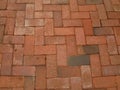 Red-brick-sidewalk Royalty Free Stock Photo