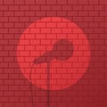 red brick spotlight stand up comedy stage Royalty Free Stock Photo