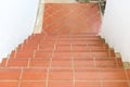 Red brick staircase Royalty Free Stock Photo