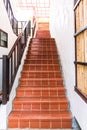 Red brick staircase Royalty Free Stock Photo