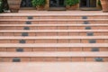 Red brick staircase at public park Royalty Free Stock Photo