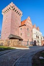 red brick tower reconstructed royal castle Royalty Free Stock Photo