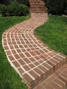 Red Brick Walkway Royalty Free Stock Photo