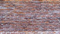 Red brick wall background . Red brown vintage brick wall with shabby structure. horizontal wide brick wall background. grungy red Royalty Free Stock Photo