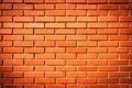 Red brick wall. Background of a new brick house Royalty Free Stock Photo