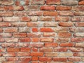 Red brick wall background - old Red bricks wall texture Royalty Free Stock Photo