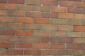 a Red brick wall background at the outdoort Royalty Free Stock Photo
