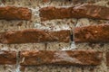 Red brick wall background. Serdika Sofia Bulgaria. Royalty Free Stock Photo