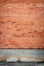 Red brick wall background Royalty Free Stock Photo