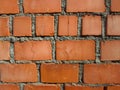 Red brick wall