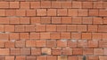 Red Brick wall background and texture of a house under construction Royalty Free Stock Photo