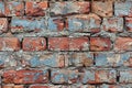 Red brick wall background, texture of old red bricks for design and decoration. the texture shows the details of old red bric Royalty Free Stock Photo