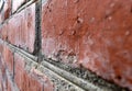 Red brick wall background texture cement old Royalty Free Stock Photo