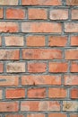 Red brick wall Background. Royalty Free Stock Photo