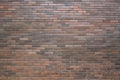 Red brick wall background , wide angle view Royalty Free Stock Photo