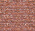 Red brick wall with big and small blocks. Royalty Free Stock Photo