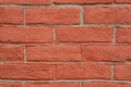 red brick wall close perspective