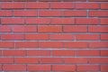 red brick wall background. Facing brick texture Royalty Free Stock Photo