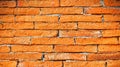Red brick wall in construction site background and texture Royalty Free Stock Photo