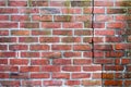 Brick Wall Fragment With Big Crack On It Royalty Free Stock Photo
