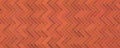 Red brick wall herringbone pattern texture abstract background vector illustration