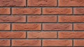 Red brick wall with horizontal pattern Royalty Free Stock Photo