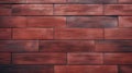 Red Brick Wall With Layered Veneer Panels - Precise Nautical Detail