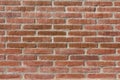 Red brick wall and mortar Royalty Free Stock Photo