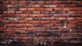 Red Brick Wall Without Mortar Royalty Free Stock Photo