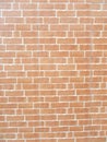 Red brick wall, new brick work Royalty Free Stock Photo