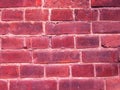 Red brick wall of an old house.