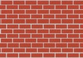 Red brick wall pattern consisting of uniformly arranged Royalty Free Stock Photo