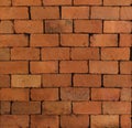 Red brick wall pattern surface texture. Close-up of interior material for design decoration background Royalty Free Stock Photo