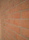 red brick wall perspective background Royalty Free Stock Photo