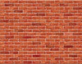 Red brick wall seamless background - texture