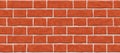 Red brick wall seamless pattern background. Royalty Free Stock Photo