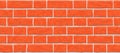 Red brick wall seamless pattern background. Royalty Free Stock Photo