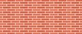 Red brick wall seamless pattern, brick vector background Royalty Free Stock Photo
