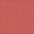 Red brick wall seamless pattern, vector bricks texture background Royalty Free Stock Photo
