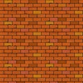 Red brick wall seamless texture. Illustration back Royalty Free Stock Photo