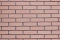 Red brick wall smooth bricklaying
