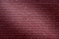 Red Brick Wall Spotlight Background Royalty Free Stock Photo