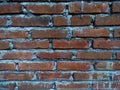 Red Brick Wall Texture Background with Cement Pattern, Rustic Construction Surface Royalty Free Stock Photo