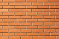 The red brick wall texture background is neatly arranged