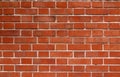 Red brick wall texture for background. New red and brown brick wall Royalty Free Stock Photo